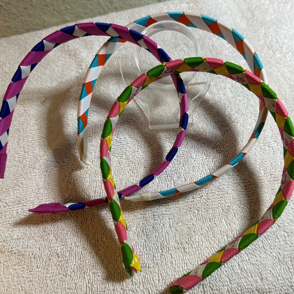 Colorful Braided Headbands Set